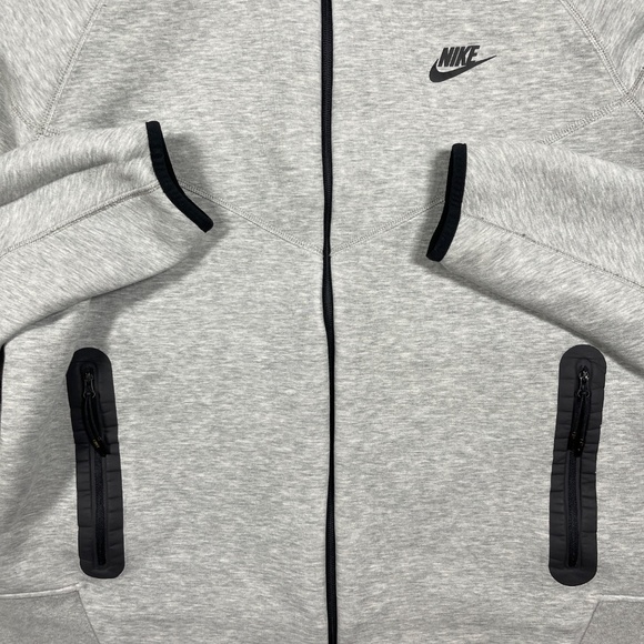 Nike Tech Fleece Jacket Mens XL Gray Zip Up Hoodie 0848 - Picture 5 of 9